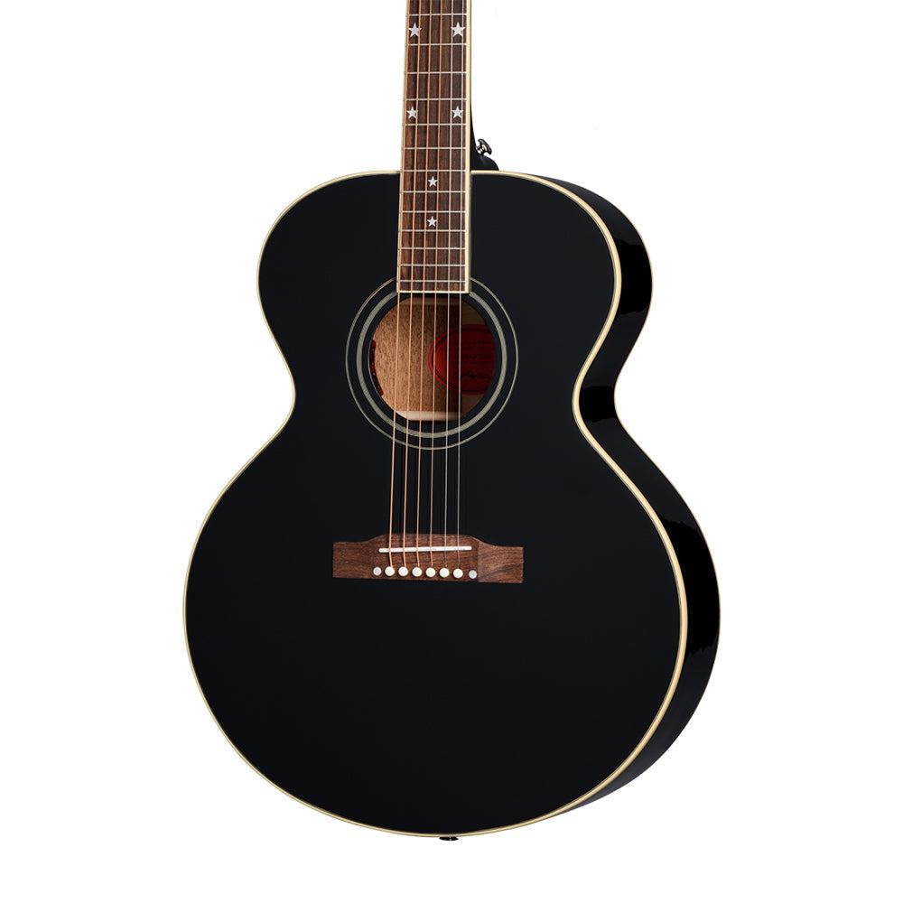 (Epiphone Inspired by Gibson Custom) Epiphone J-180 LS Acoustic-Electric Guitar - Ebony
 | Zoso Music Sdn Bhd