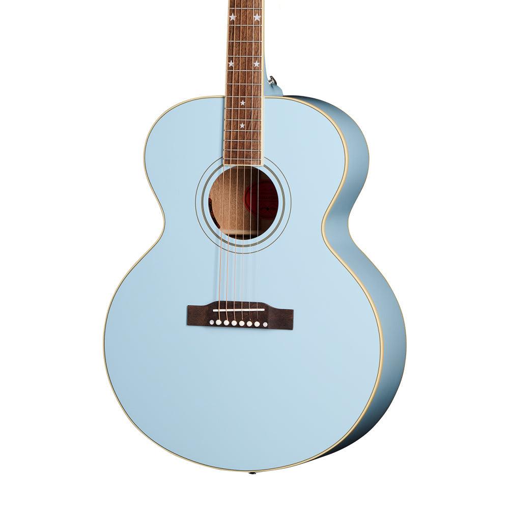 (Epiphone Inspired by Gibson Custom) Epiphone ECJ180LSFRBNH1 J-180 LS Acoustic-Electric Guitar - Frost Blue | Zoso Music Sdn Bhd