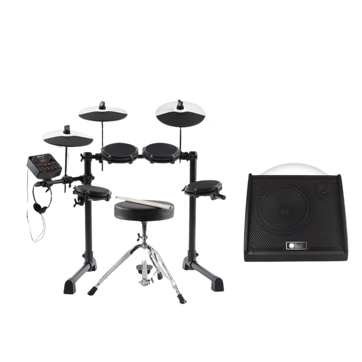 Alesis Debut Electronic Drum Kit - Kids Drum Set with Drum Stool, Drumsticks and Headphones