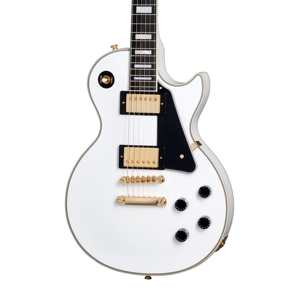 (Epiphone Inspired by Gibson Custom) Epiphone Les Paul Custom Electric Guitar - Alpine White
 | Zoso Music Sdn Bhd