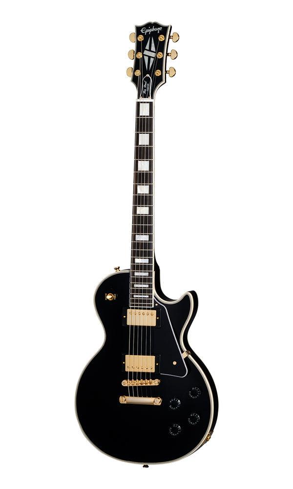 (Epiphone Inspired by Gibson Custom) Epiphone ECLPCEBGH1 Les Paul Custom Electric Guitar - Ebony