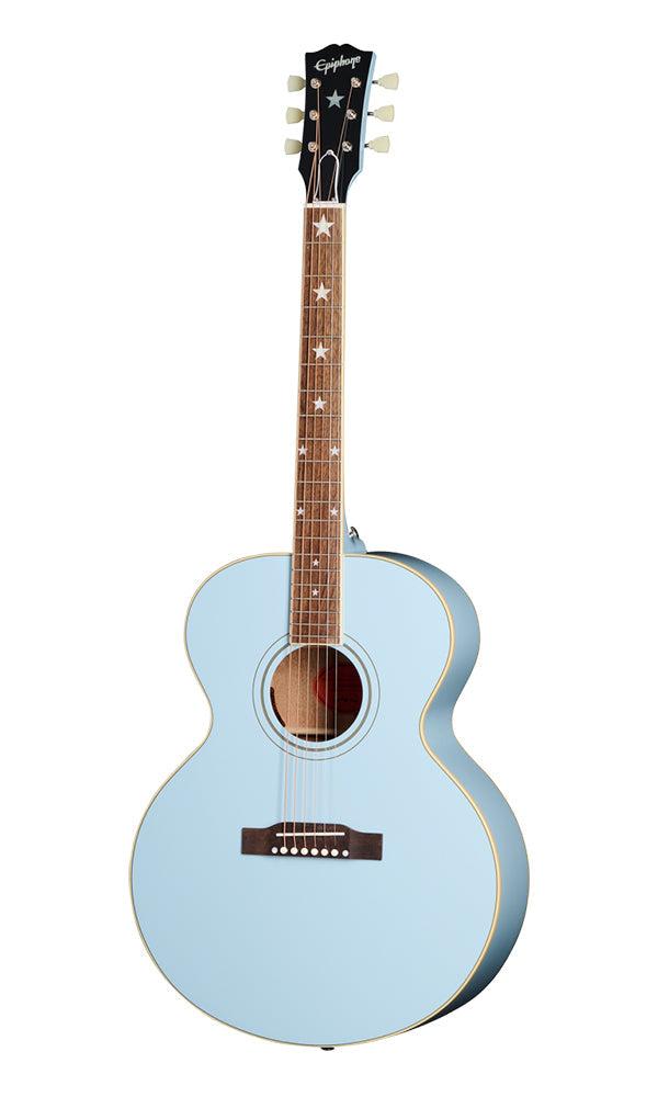 (Epiphone Inspired by Gibson Custom) Epiphone ECJ180LSFRBNH1 J-180 LS Acoustic-Electric Guitar - Frost Blue