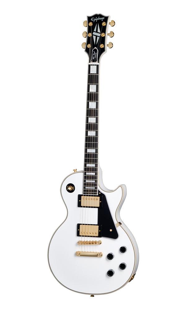 (Epiphone Inspired by Gibson Custom) Epiphone ECLPCAWGH1 Les Paul Custom Electric Guitar - Alpine White