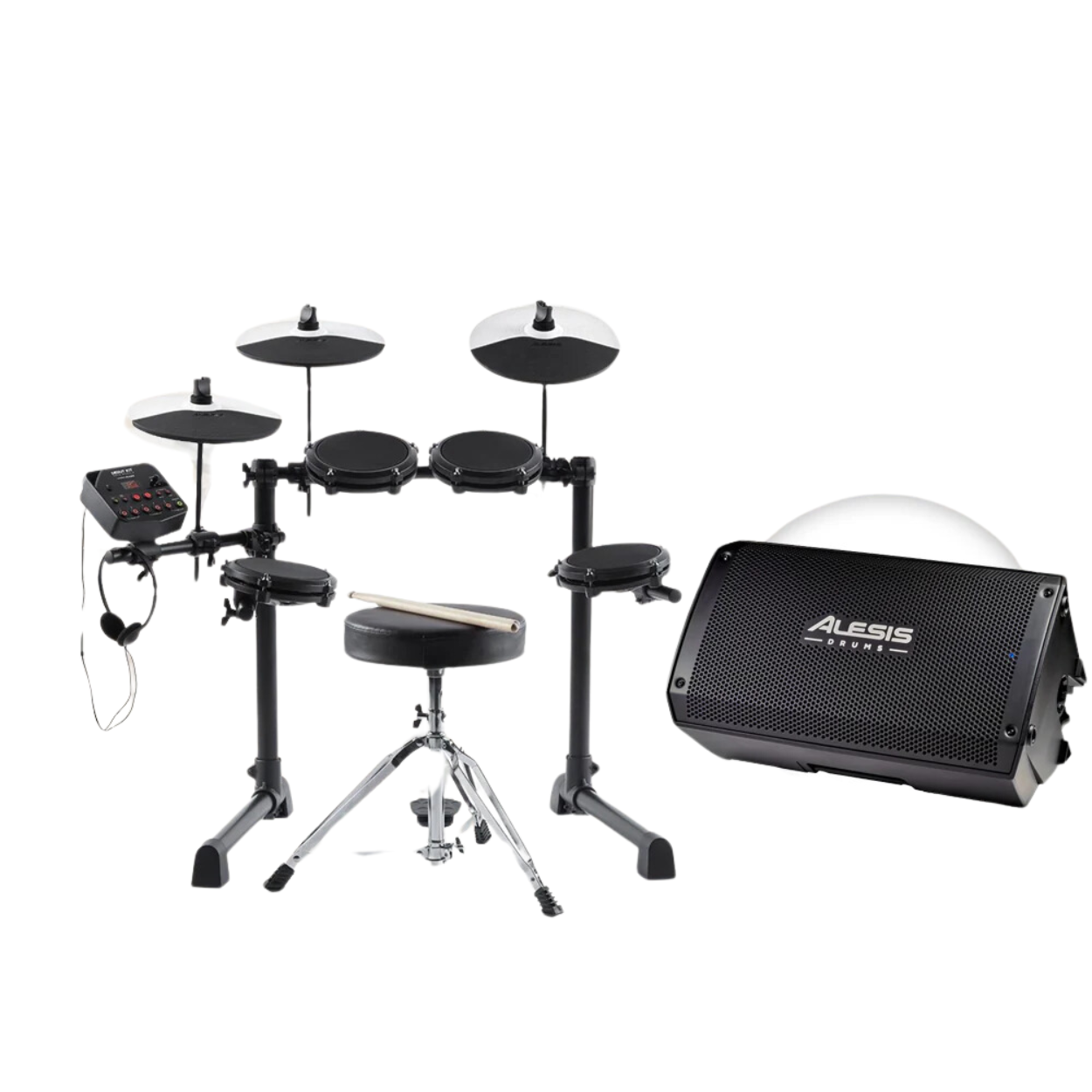 Alesis Debut Electronic Drum Kit - Kids Drum Set with Drum Stool, Drumsticks and Headphones