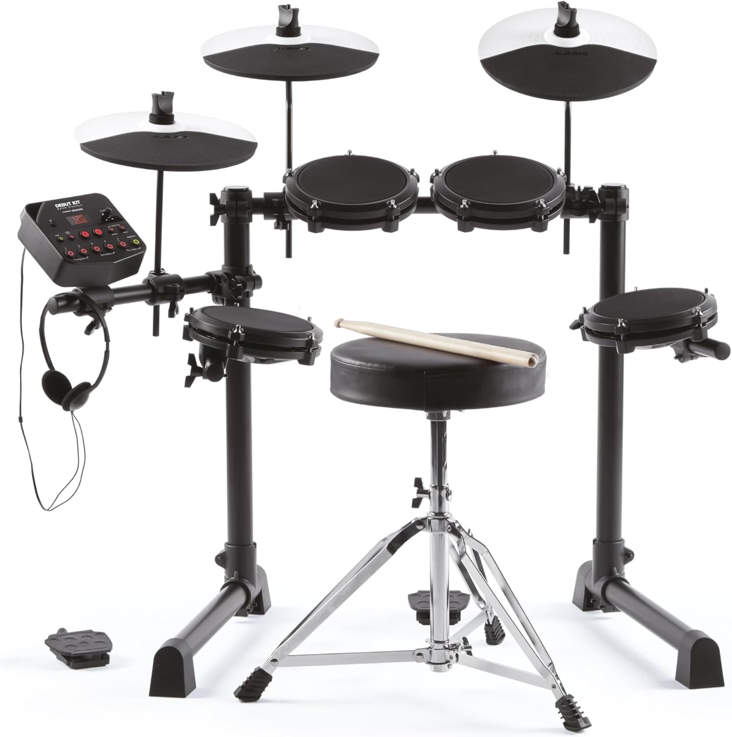 Alesis Debut Electronic Drum Kit - Kids Drum Set with Drum Stool, Drumsticks and Headphones | Zoso Music Sdn Bhd