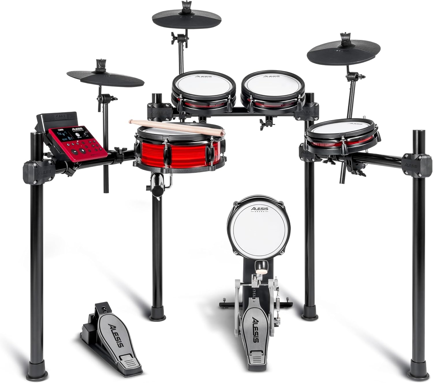 Alesis Nitro Pro Electronic Drum Kit with Free Drum Stool, Headphone, Drum Rug and Drumstick