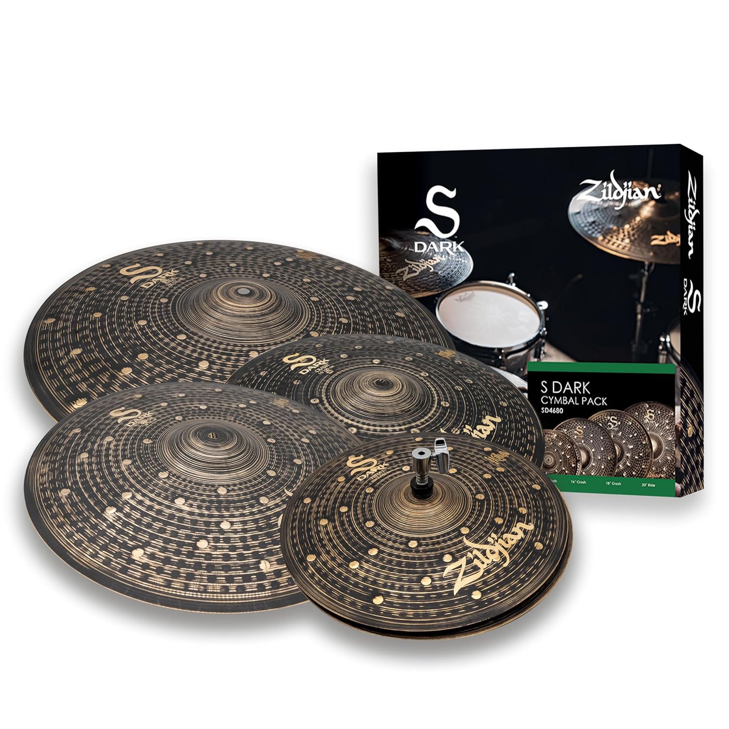 Zildjian SD4680 S Dark Cymbal Pack - 14