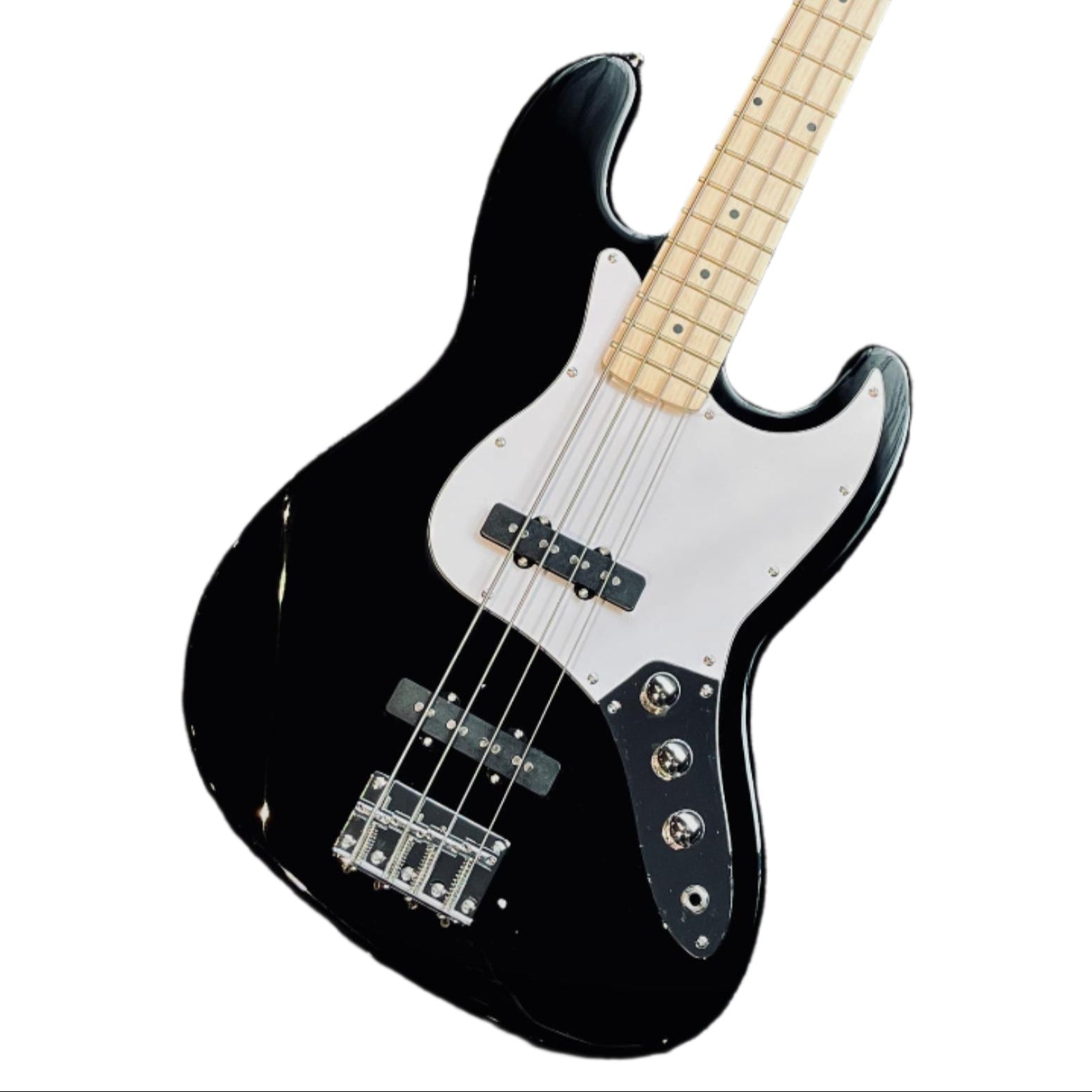 Neowood K-EB6-4-M BK Jazz Bass 4 String Maple Neck Bass Guitar Black | Zoso Music Sdn Bhd