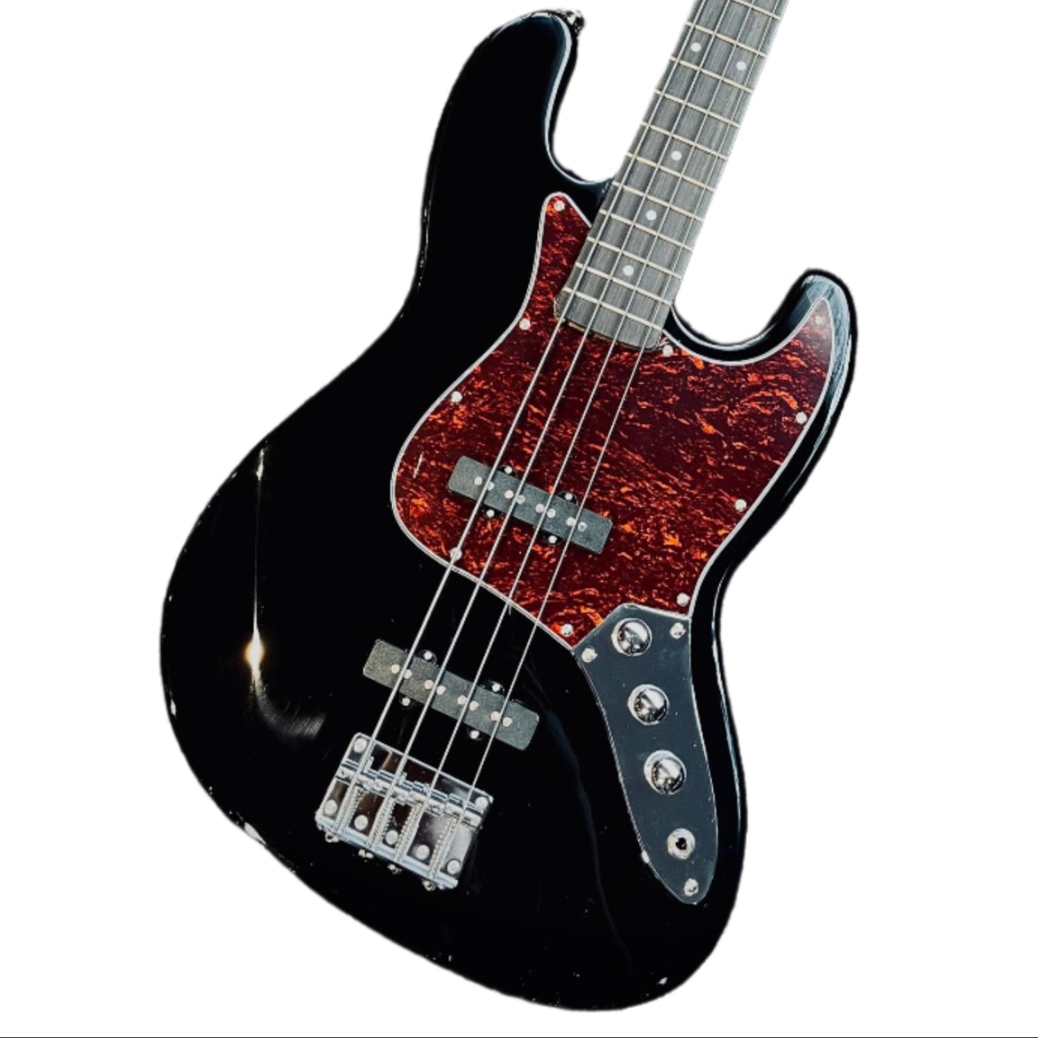 Neowood K-EB6-4-R BK Jazz Bass 4 String RW Neck Bass Guitar Black | Zoso Music Sdn Bhd