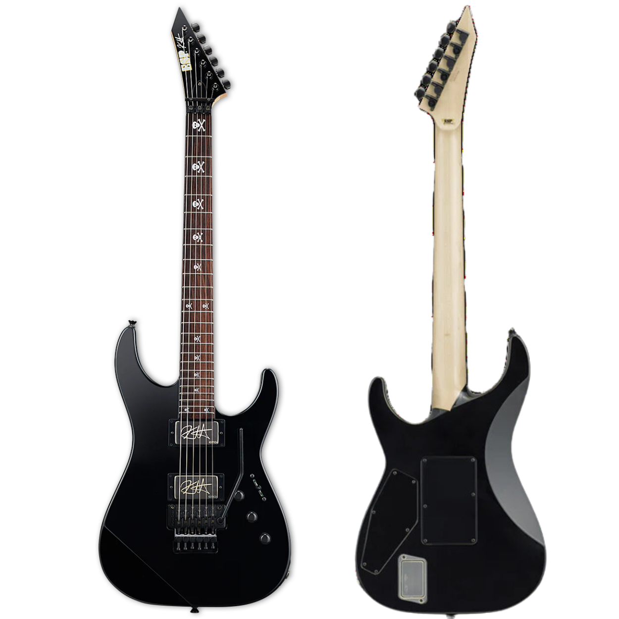 ESP Kirk Hammett Signature KH-2 Neck Thru - Black [Made in Japan]