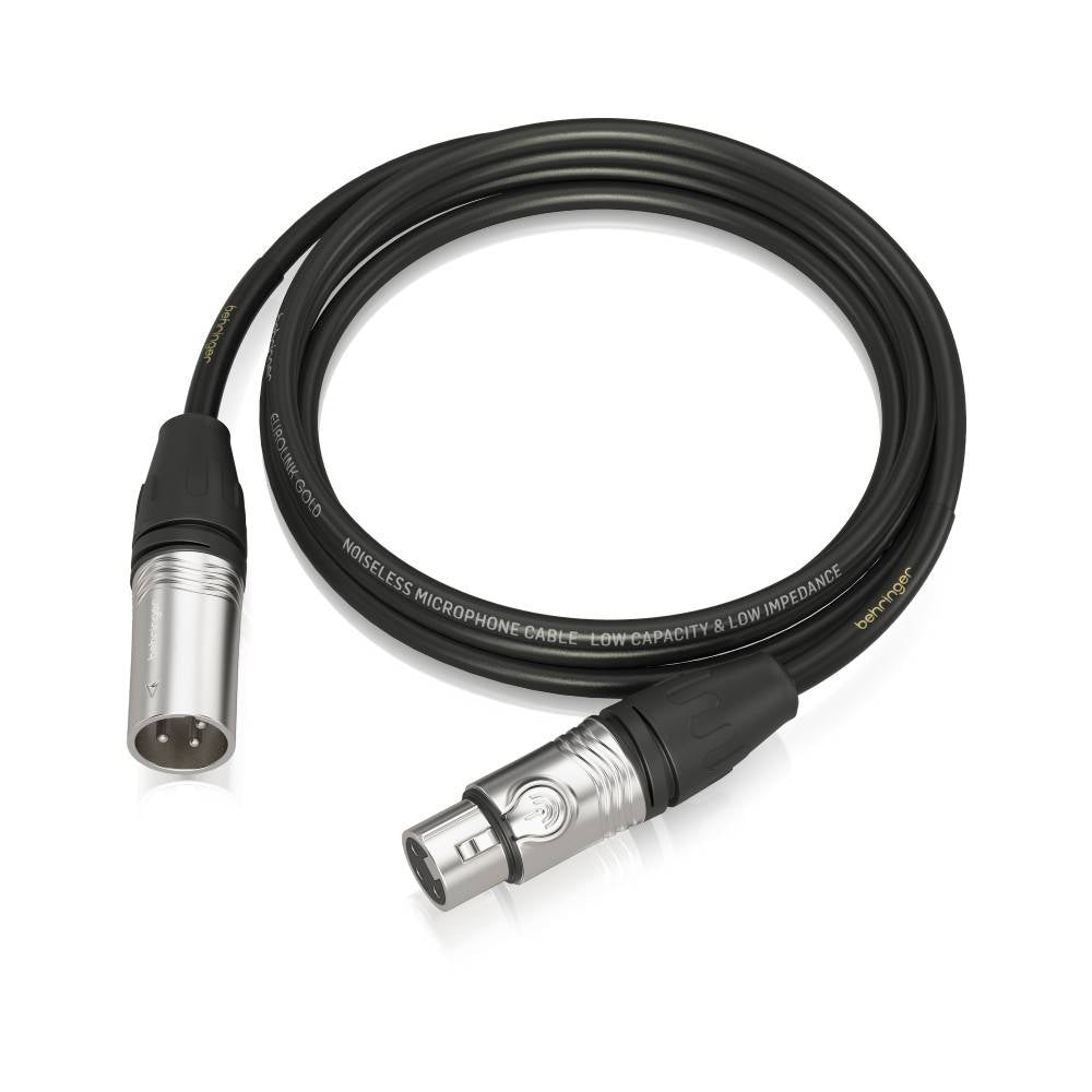 Behringer GMC-300 Gold Performance 3m (10ft) Microphone Cable with XLR Connectors