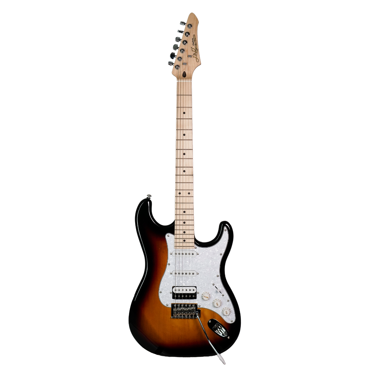 J&D ST Deluxe Stratocaster HSS/SSH Electric Guitar Sunburst
