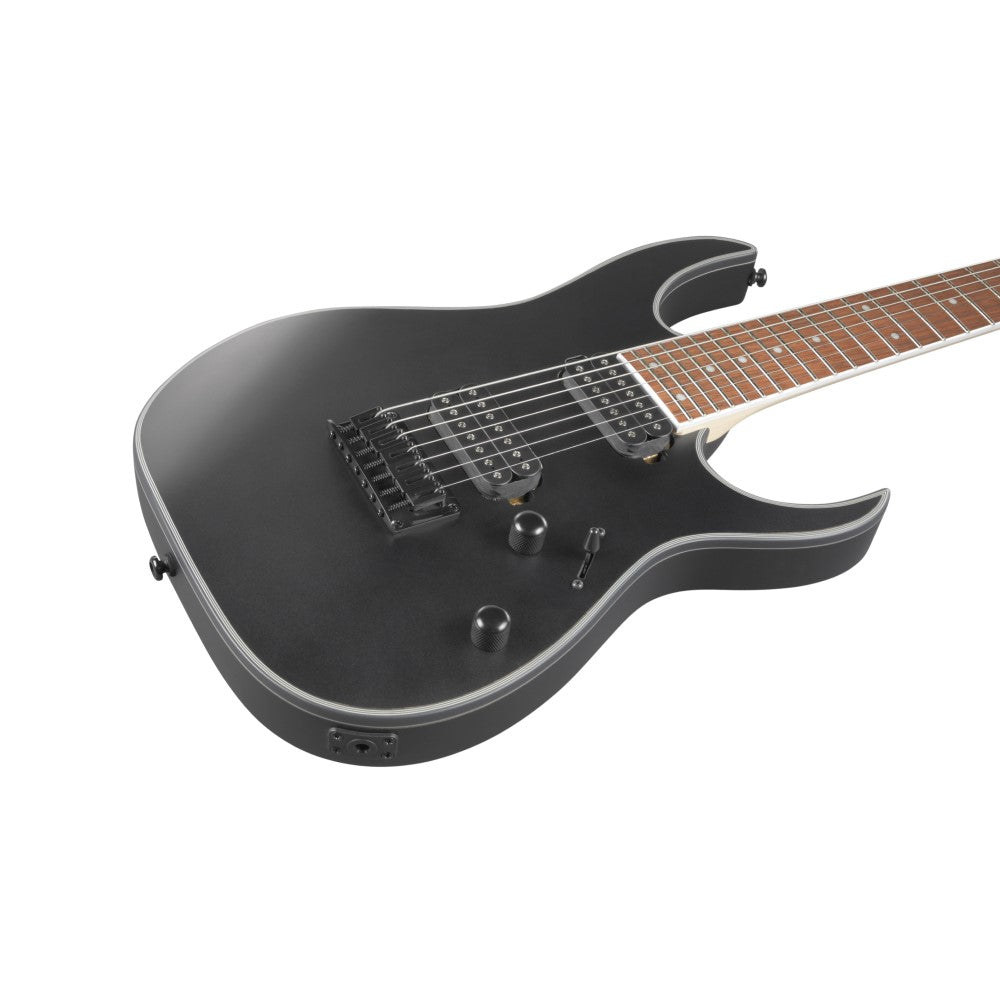 Ibanez RG7421EX-BKF RG Standard Series 7 String Electric Guitar, Black Flat