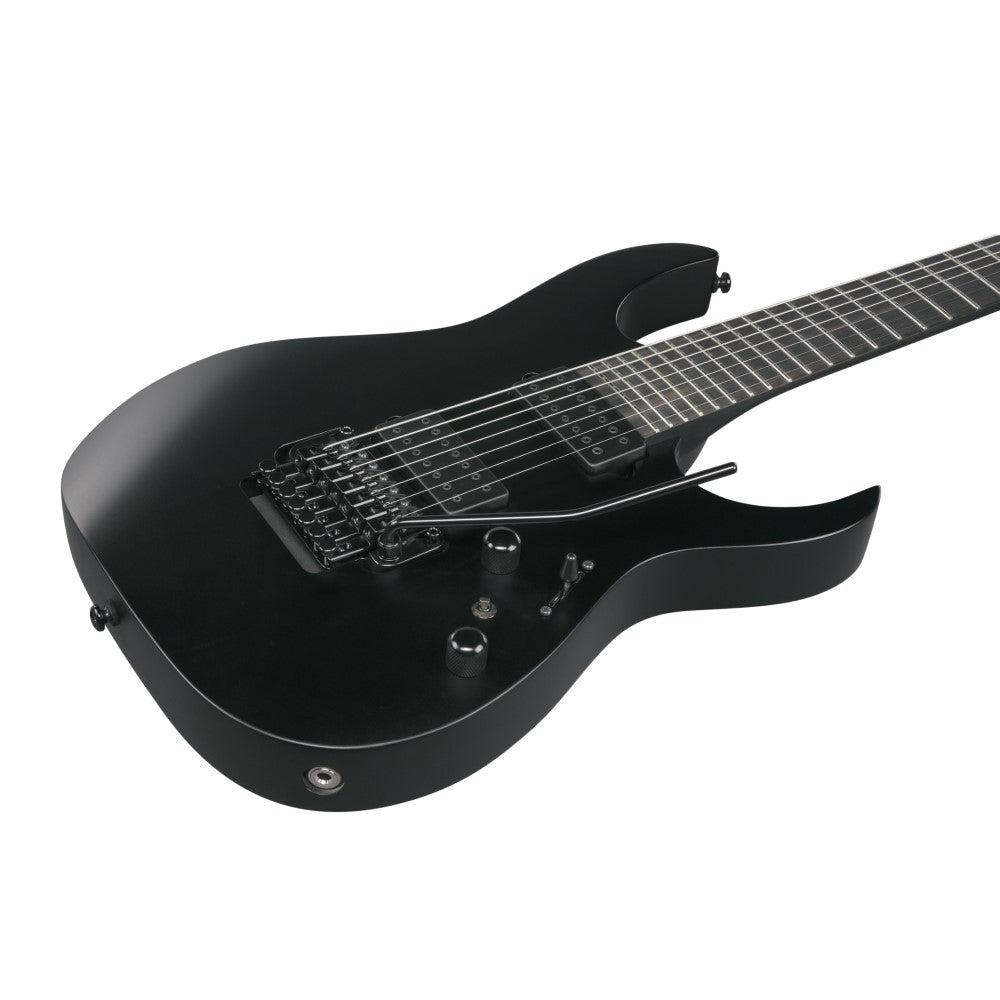 Ibanez RGRB720-BKF RG Iron Label Series Reverse Headstock Electric Guitar 7 Strings, Black Flat