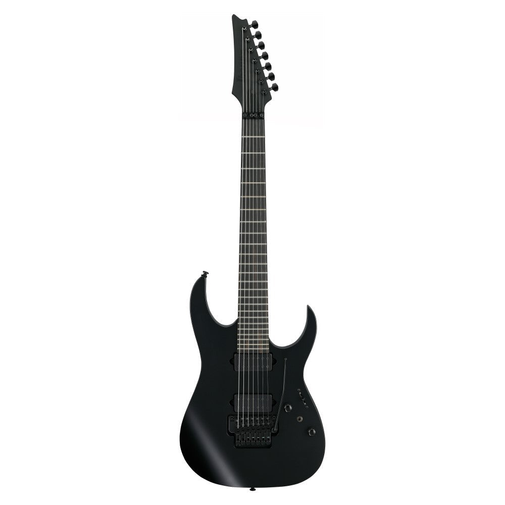 Ibanez RGRB720-BKF RG Iron Label Series Reverse Headstock Electric Guitar 7 Strings, Black Flat