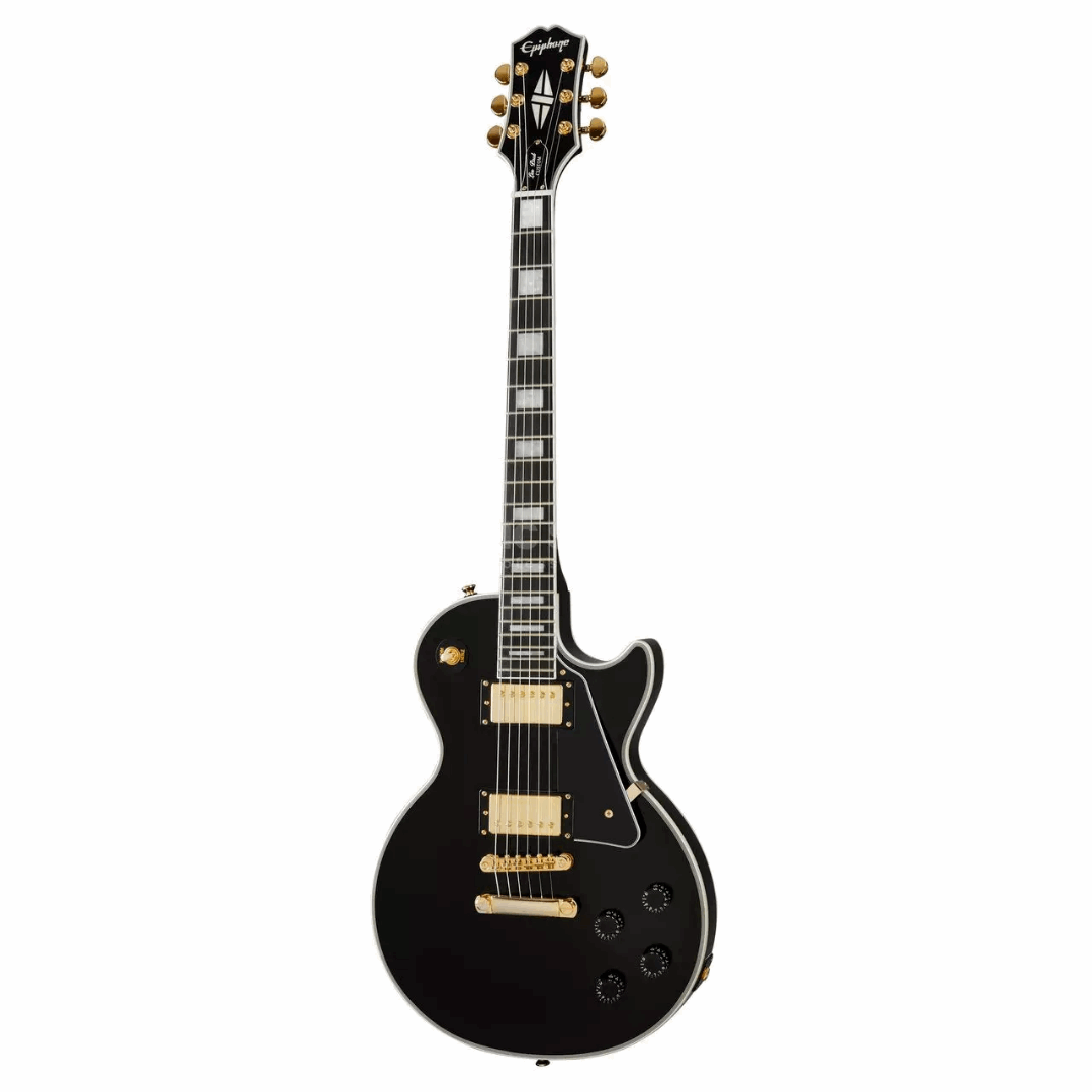 EPIPHONE LES PAUL CUSTOM ELECTRIC GUITAR COLOR EBONY EILCEBGH1 | EPIPHONE , Zoso Music