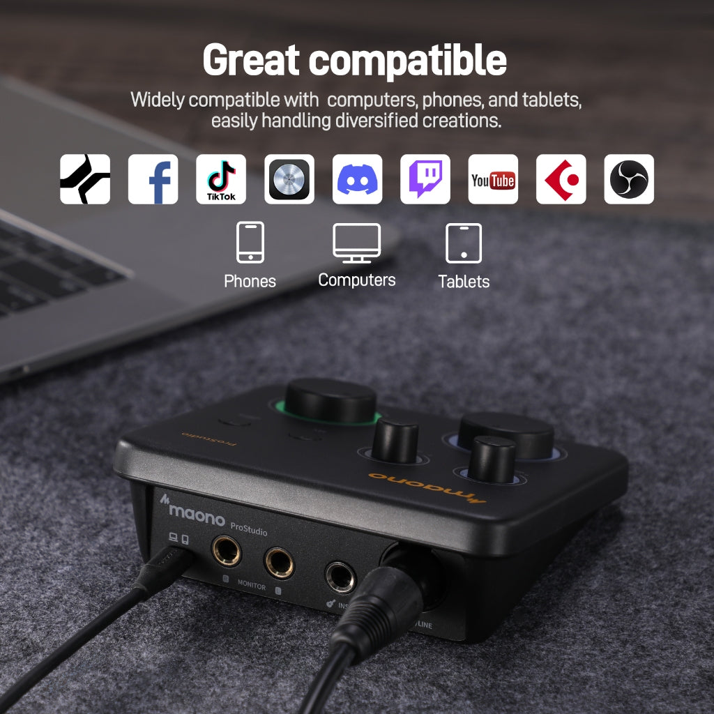 Maono PS22 Lite USB Audio Interface For PC