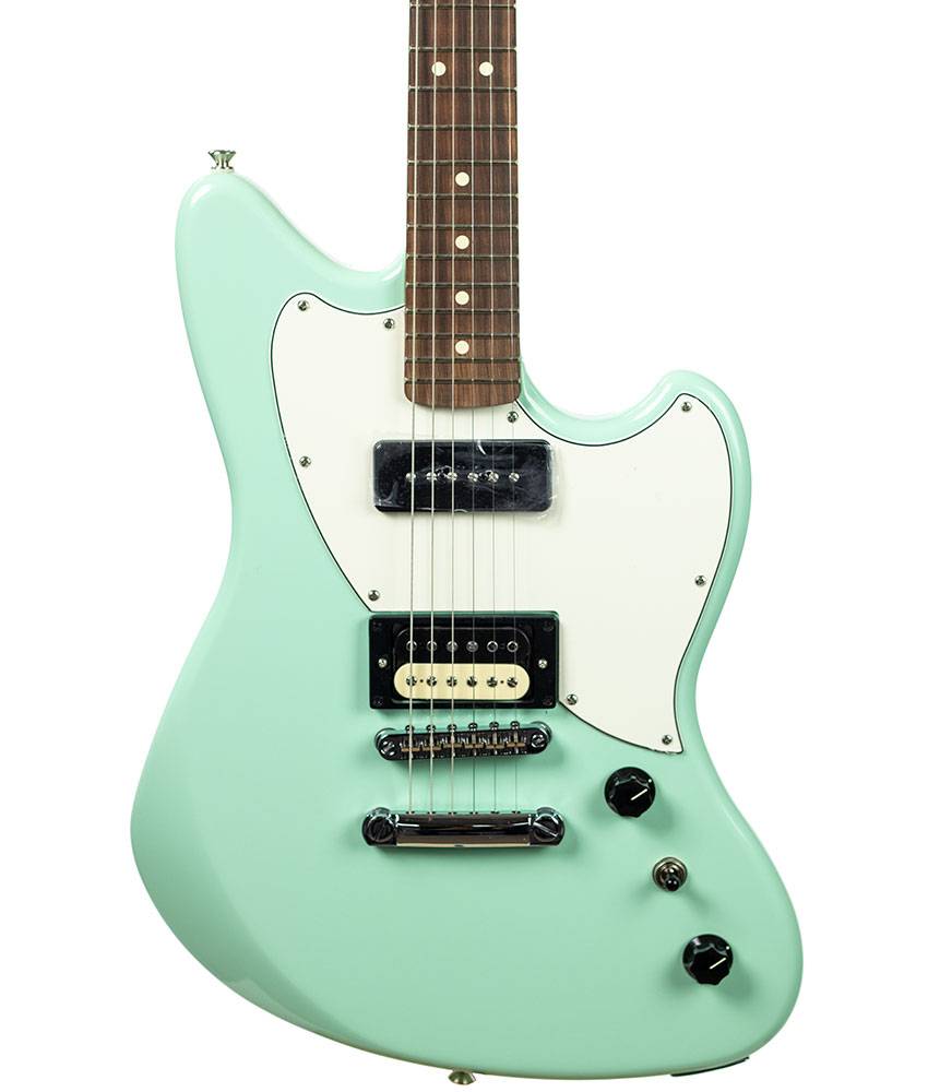 Fender Alternate Reality Powercaster Electric Guitar, Pau Ferro FB, Seafoam Green