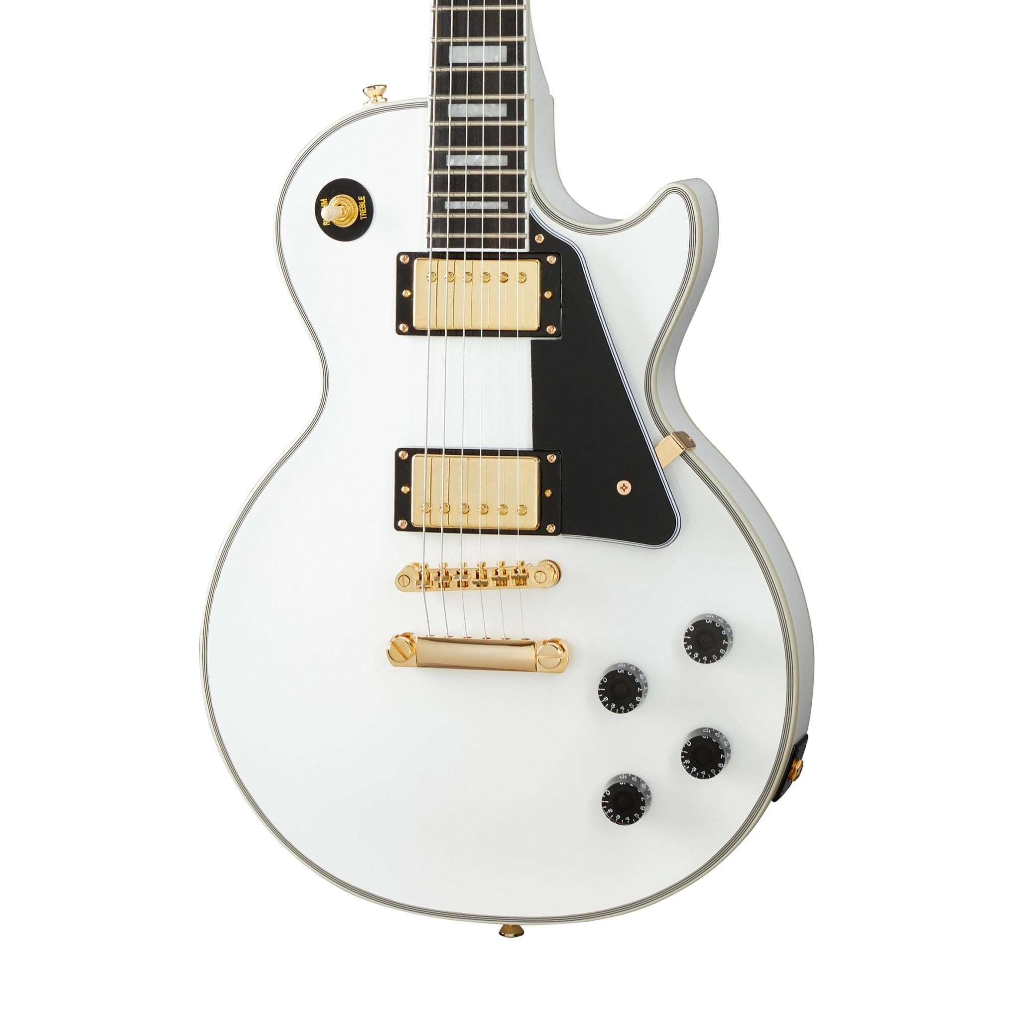 Epiphone EILCAWGH1 Les Paul Custom Electric Guitar, Alpine White 