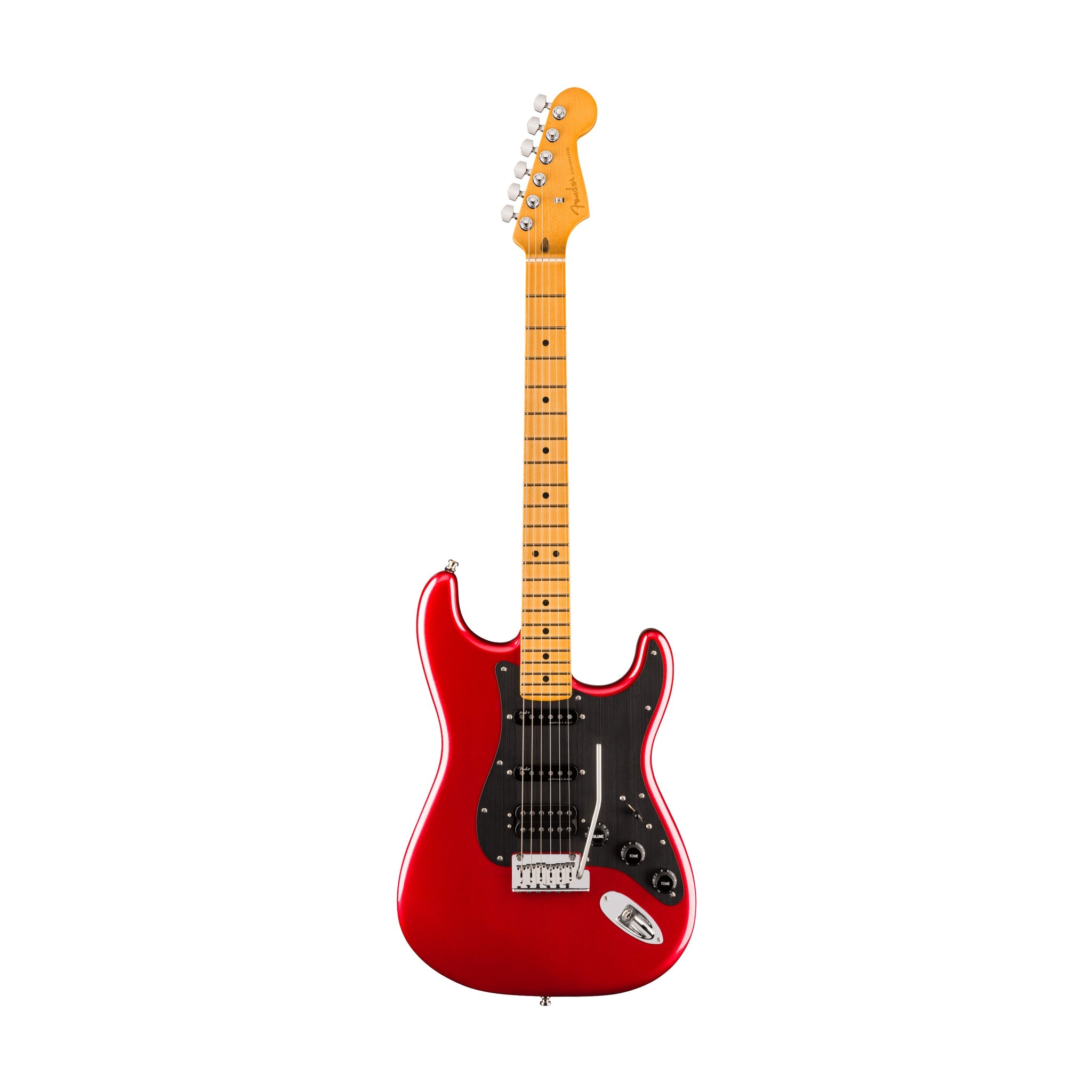 Fender American Ultra II Stratocaster HSS Electric Guitar, Maple FB, Sinister Red