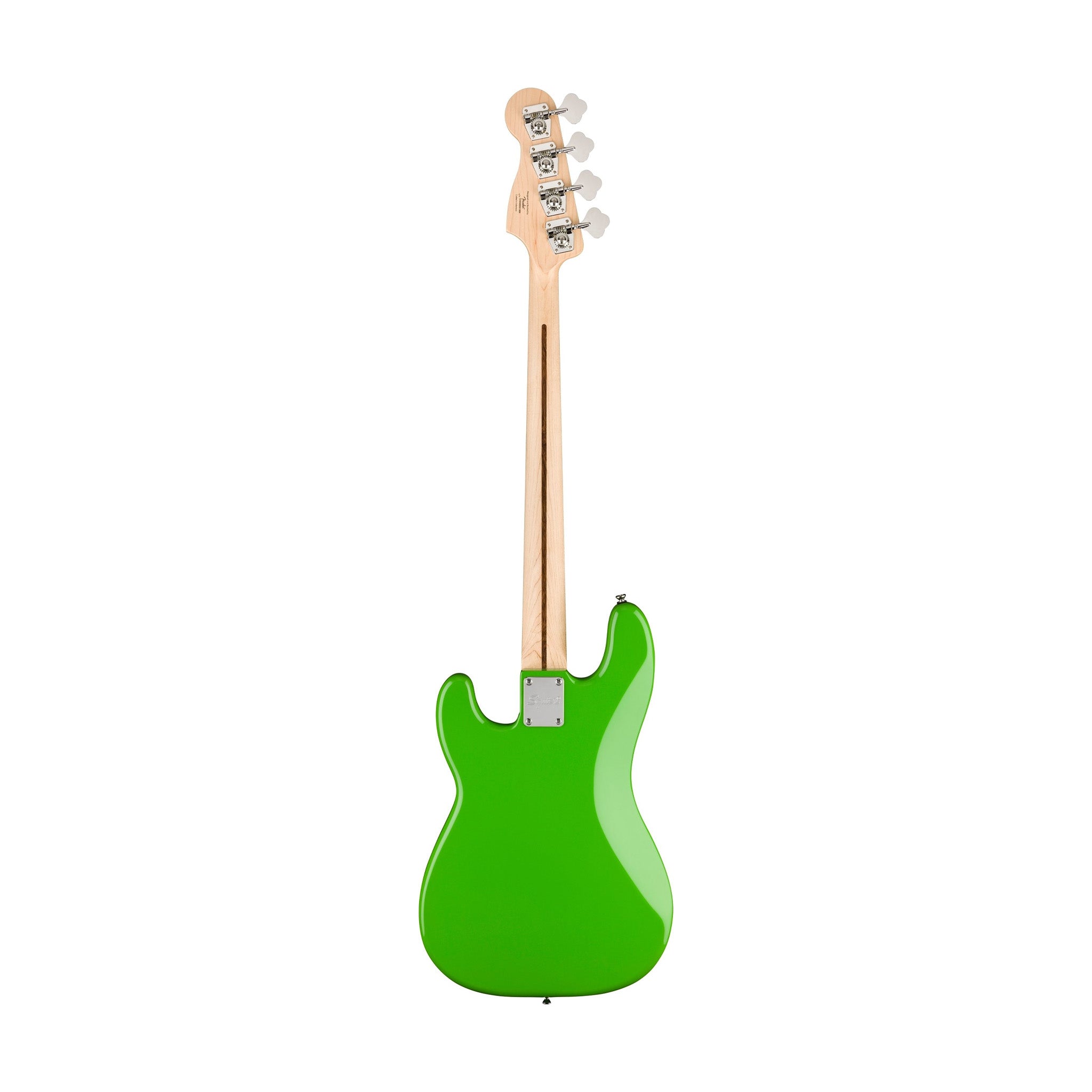 Squier Limited Edition Sonic Precision Bass Guitar w/Black Pickguard, Laurel FB, Lime Green