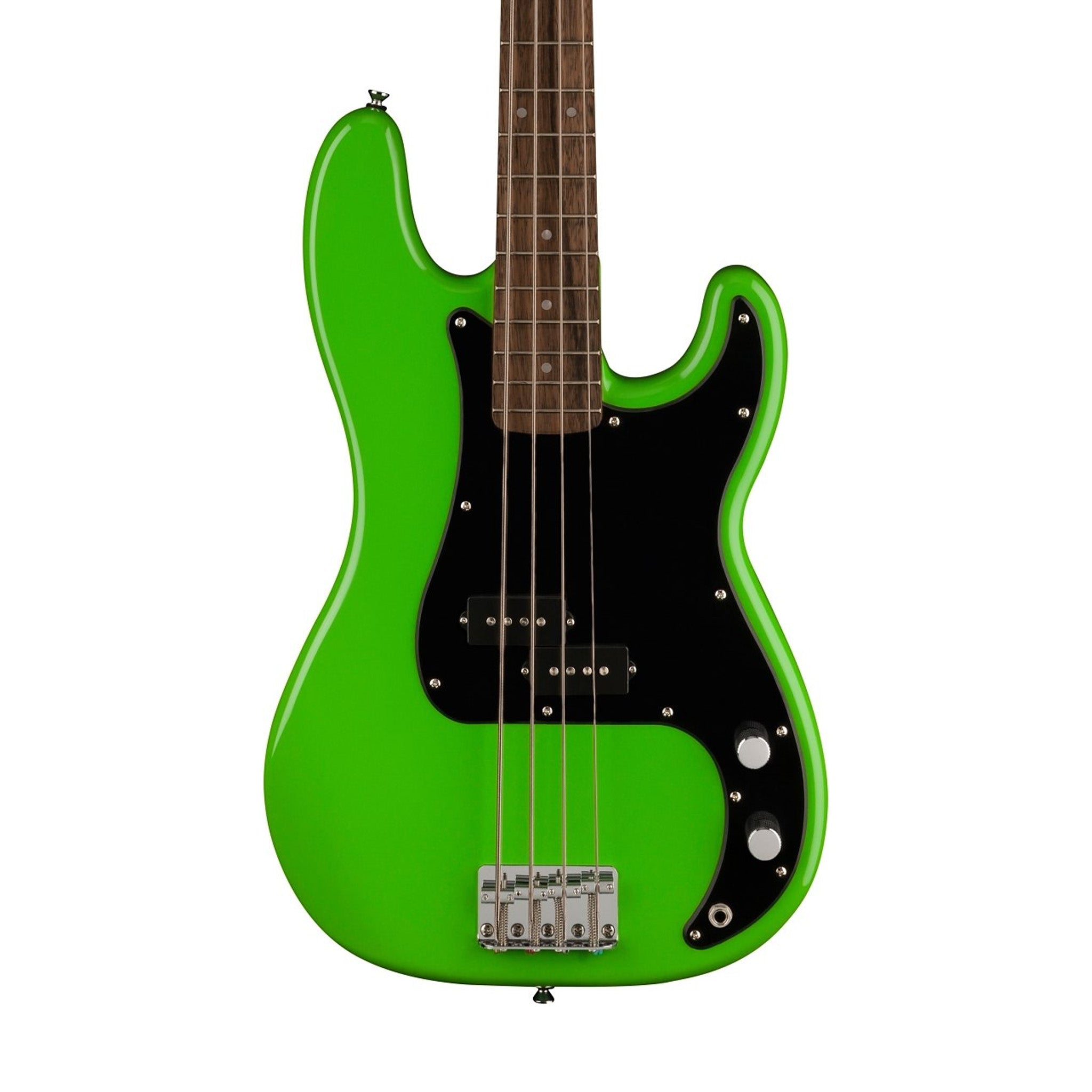 Squier Limited Edition Sonic Precision Bass Guitar w/Black Pickguard, Laurel FB, Lime Green | Zoso Music Sdn Bhd