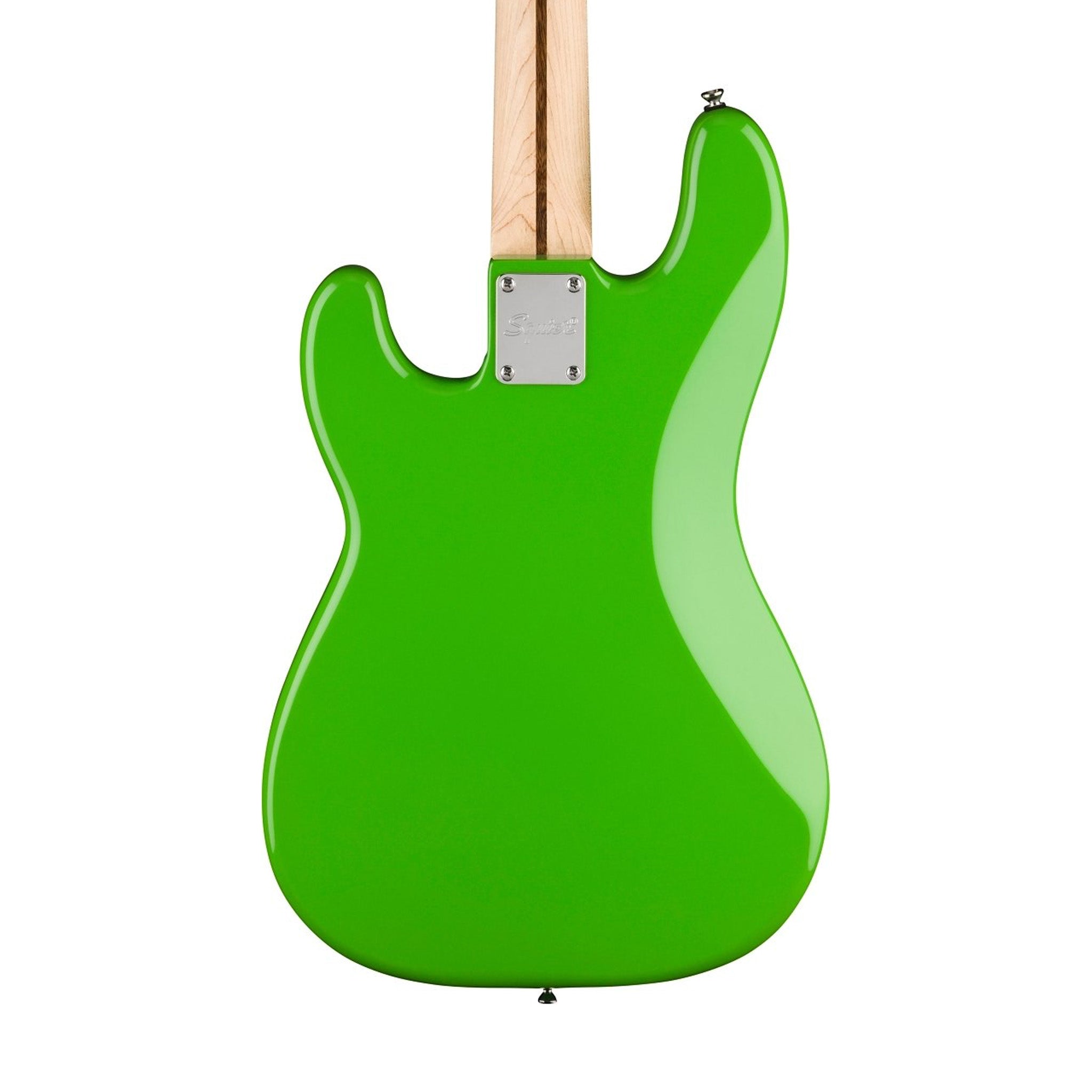 Squier Limited Edition Sonic Precision Bass Guitar w/Black Pickguard, Laurel FB, Lime Green