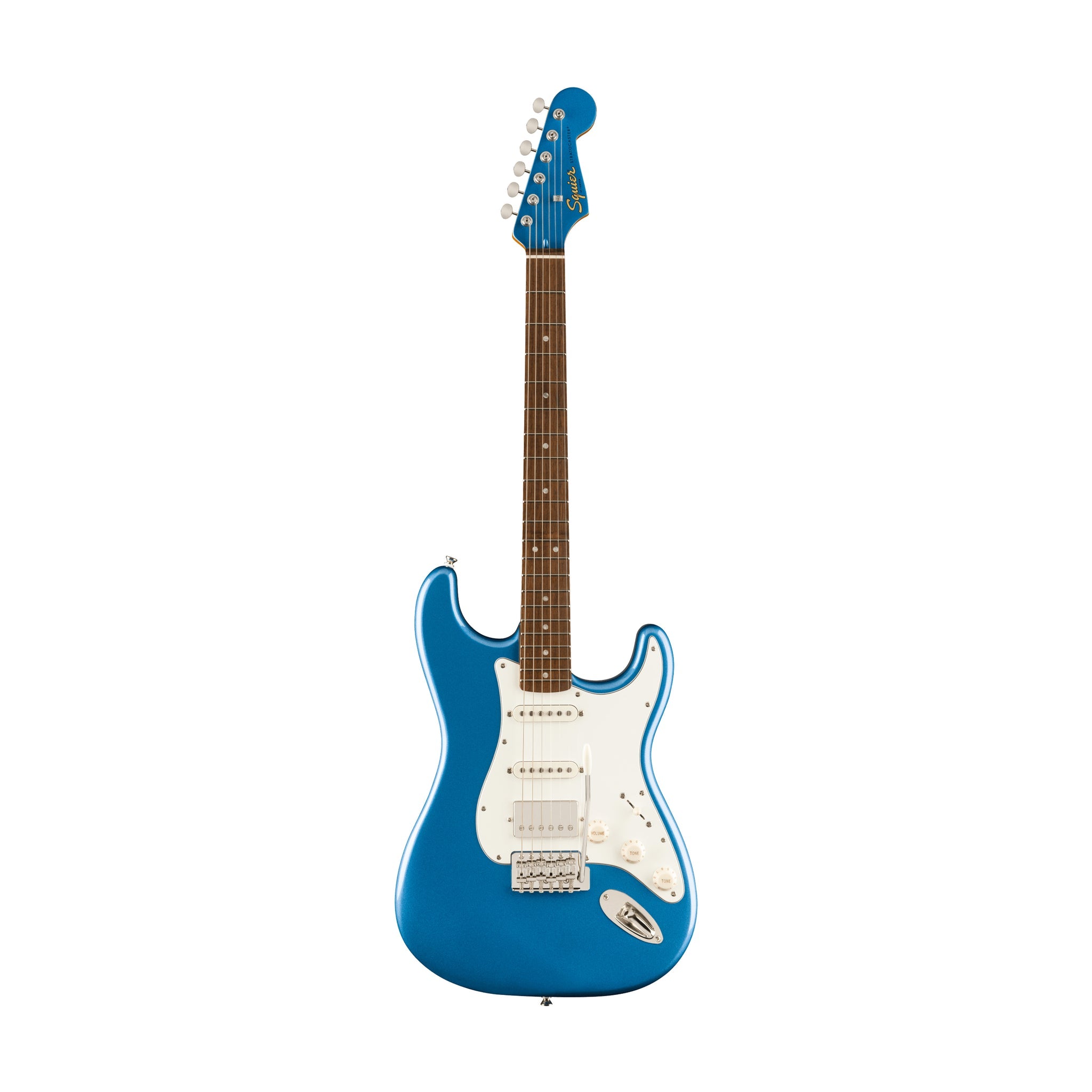 Squier Limited Edition Classic Vibe 60s Stratocaster HSS Electric Guitar, Laurel FB, Lake Placid Blue