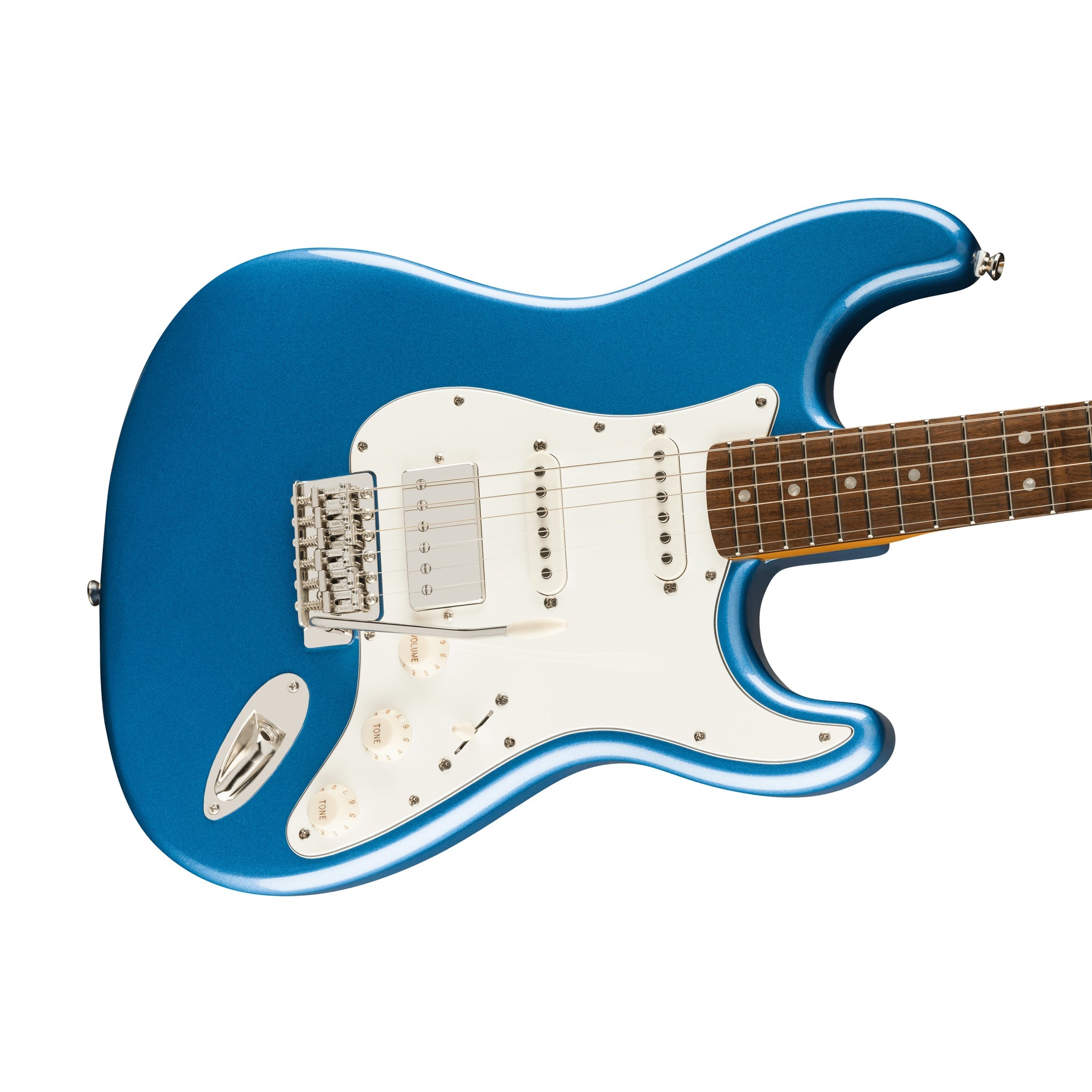 Squier Limited Edition Classic Vibe 60s Stratocaster HSS Electric Guitar, Laurel FB, Lake Placid Blue