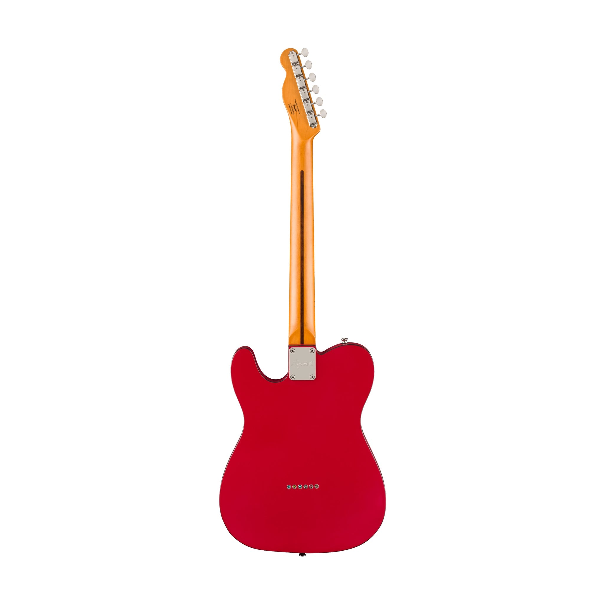 Squier Limited Edition Classic Vibe 60s Custom Telecaster Electric Guitar, Maple FB, Satin Dakota Red