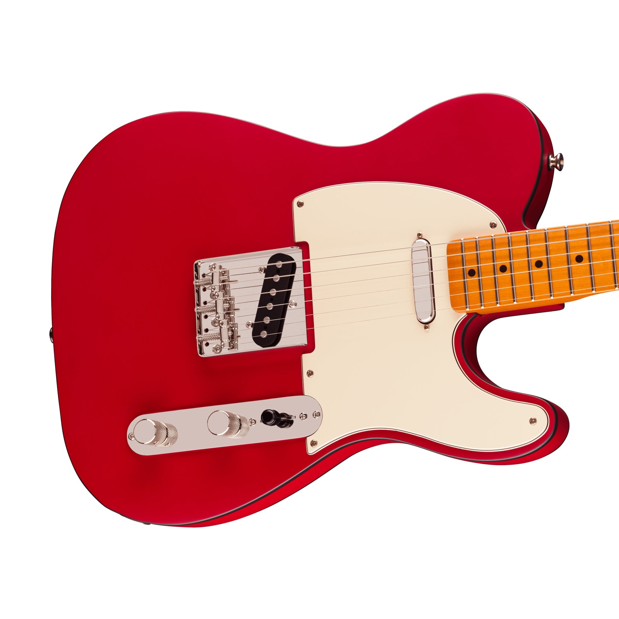 Squier Limited Edition Classic Vibe 60s Custom Telecaster Electric Guitar, Maple FB, Satin Dakota Red