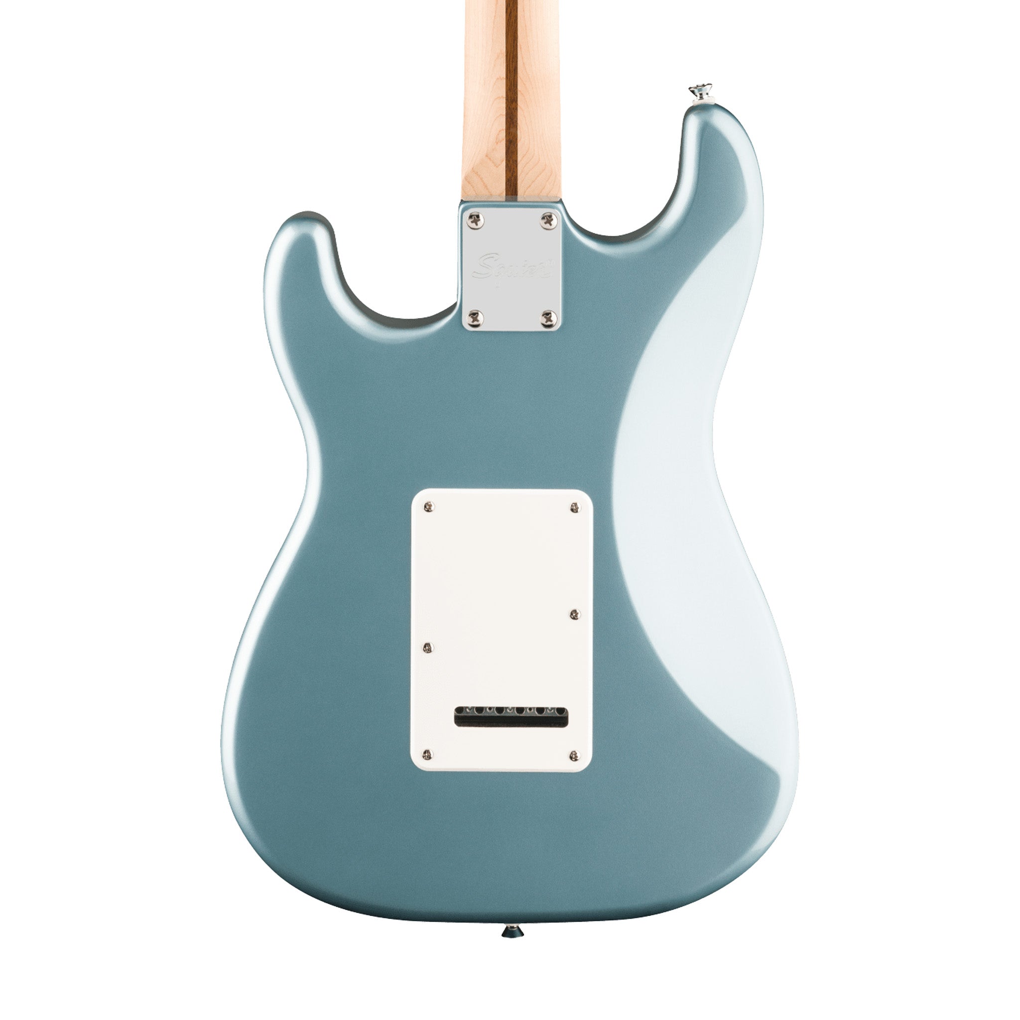 Squier Affinity Series Stratocaster Junior HSS Electric Guitar, Laurel FB, Ice Blue Metallic