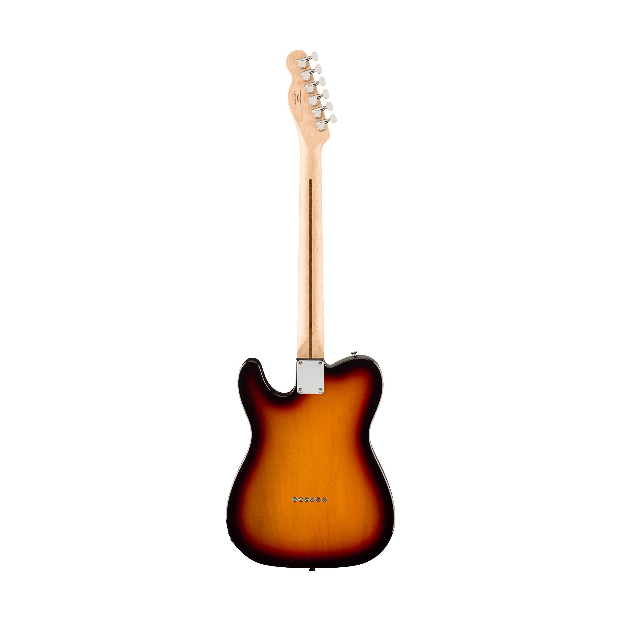 Squier Affinity Series Telecaster Thinline Electric Guitar, Maple FB, 3-Color Sunburst