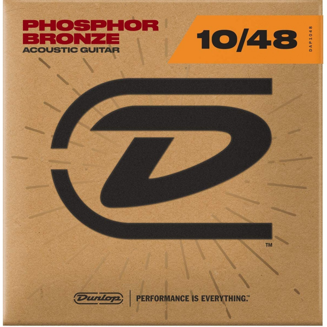 DUNLOP DAP1048 PHOSPHOR BRONZE GAUGE 10-48 ACOUSTIC GUITAR STRING | JIM DUNLOP , Zoso Music