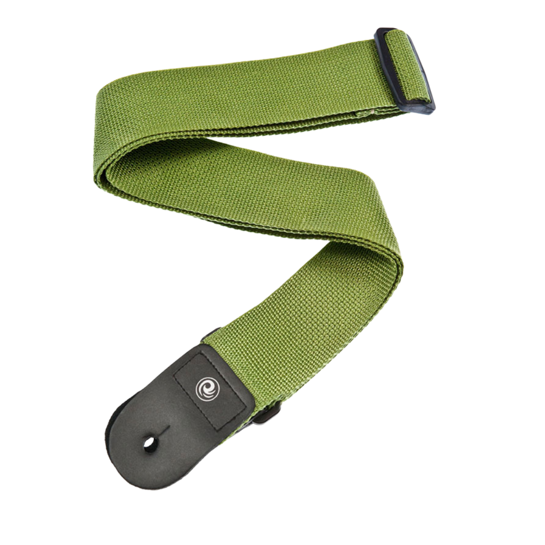 D’addario PWS107 Polypropylene Guitar Strap, Green | Zoso Music Sdn Bhd