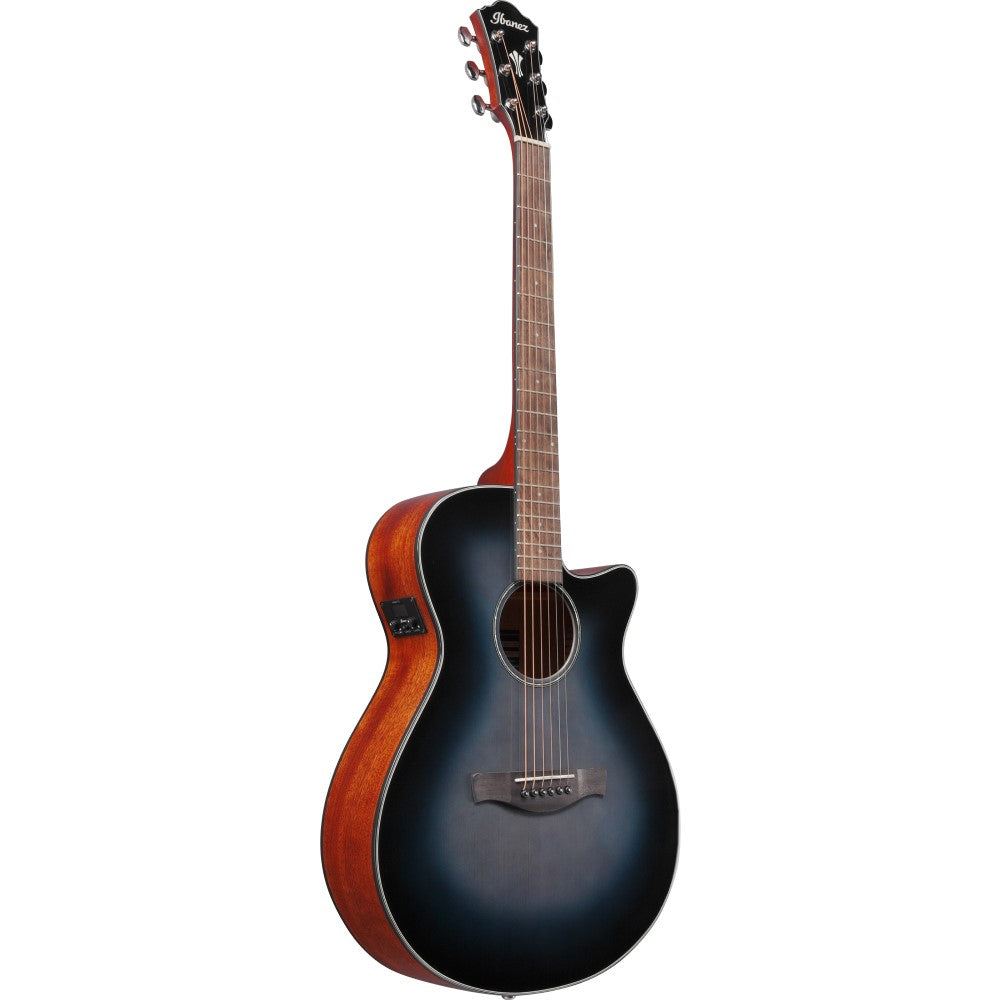 Ibanez AEG50-IBH AEG Series Grand Concert Acoustic Electric Guitar, Indigo Blue Burst High Gloss