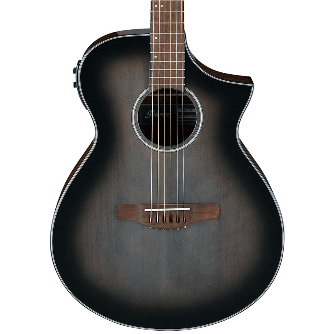 Ibanez AEWC11 - Transparent Charcoal Burst (AEWC11-TCB), IBANEZ, ACOUSTIC GUITAR, ibanez-acoustic-guitar-aewc11-tcb, ZOSO MUSIC SDN BHD