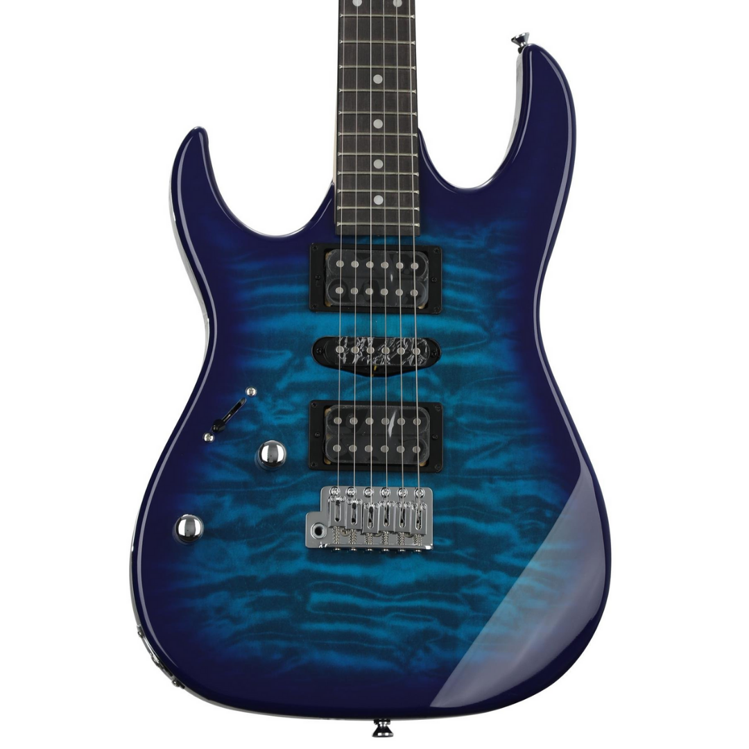 Ibanez Gio GRX70QAL Left-handed Electric Guitar - Transparent Blue Burst (GRX70QAL-TBB), IBANEZ, ELECTRIC GUITAR, ibanez-electric-guitar-grx70qal-tbb, ZOSO MUSIC SDN BHD