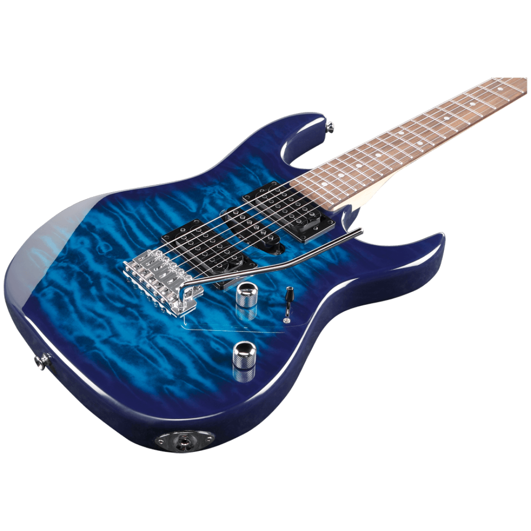 Ibanez Gio GRX70QA - Transparent Blue Burst (GRX70QA-TBB), IBANEZ, ELECTRIC GUITAR, ibanez-electric-guitar-grx70qa-tbb, ZOSO MUSIC SDN BHD