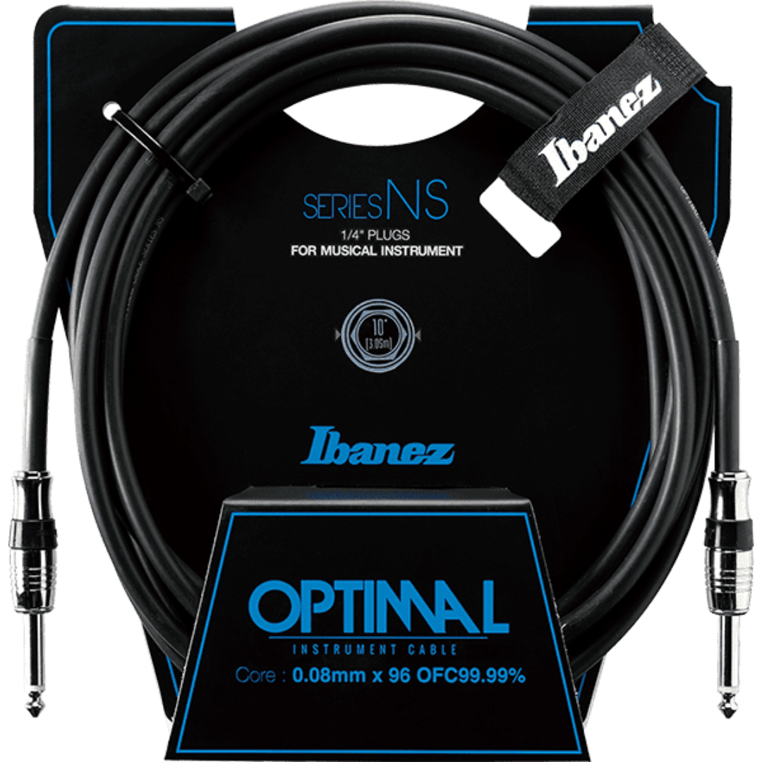 Ibanez NS10 10ft Guitar Cable - 2 Straight Plugs (NS-10 / NS 10), IBANEZ, CABLES, ibanez-cable-ns10, ZOSO MUSIC SDN BHD