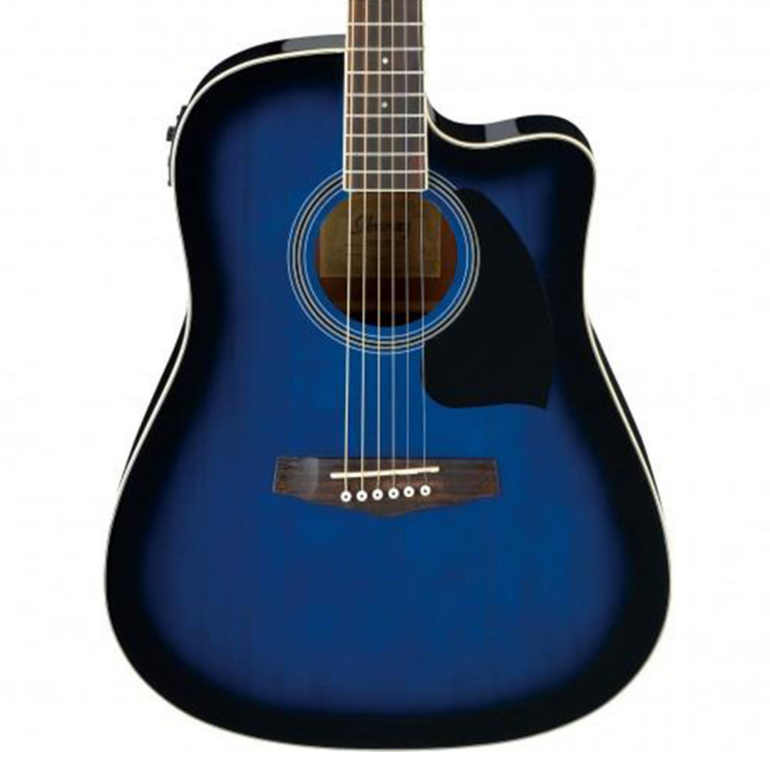 Ibanez PF15ECE - Transparent Blue Sunburst High Gloss (PF15ECE-TBS), IBANEZ, ACOUSTIC GUITAR, ibanez-acoustic-guitar-pf15ece-tbs, ZOSO MUSIC SDN BHD