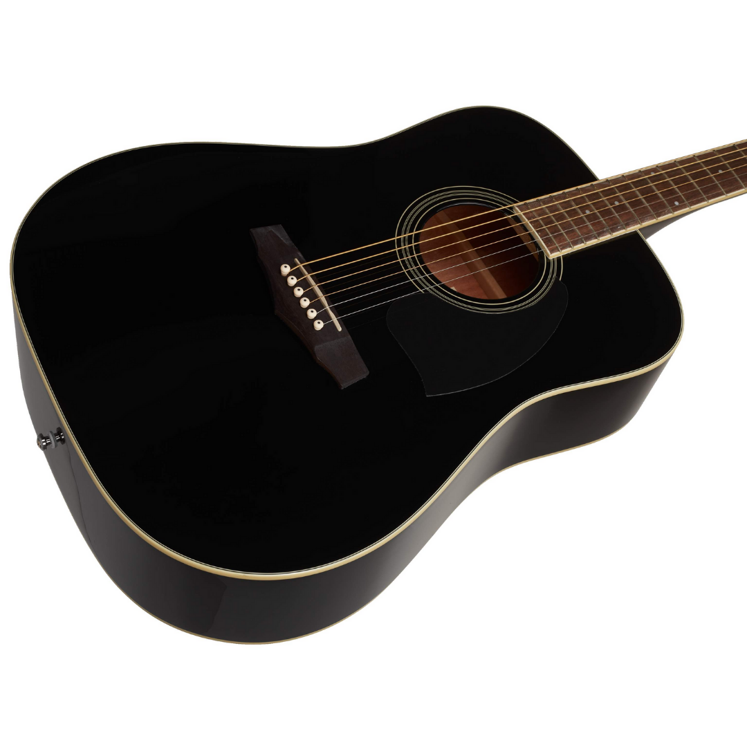 Ibanez PF15 - Black High Gloss (PF15-BK), IBANEZ, ACOUSTIC GUITAR, ibanez-acoustic-guitar-pf15-bk, ZOSO MUSIC SDN BHD