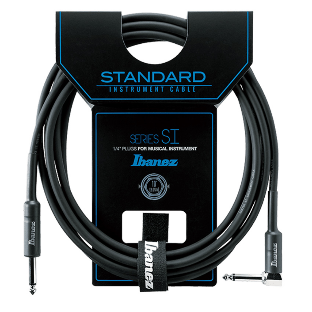 Ibanez SI10L Shielded Guitar Cable 10 ft Right Angled Jack (SI-10L), IBANEZ, CABLES, ibanez-cable-si10l, ZOSO MUSIC SDN BHD