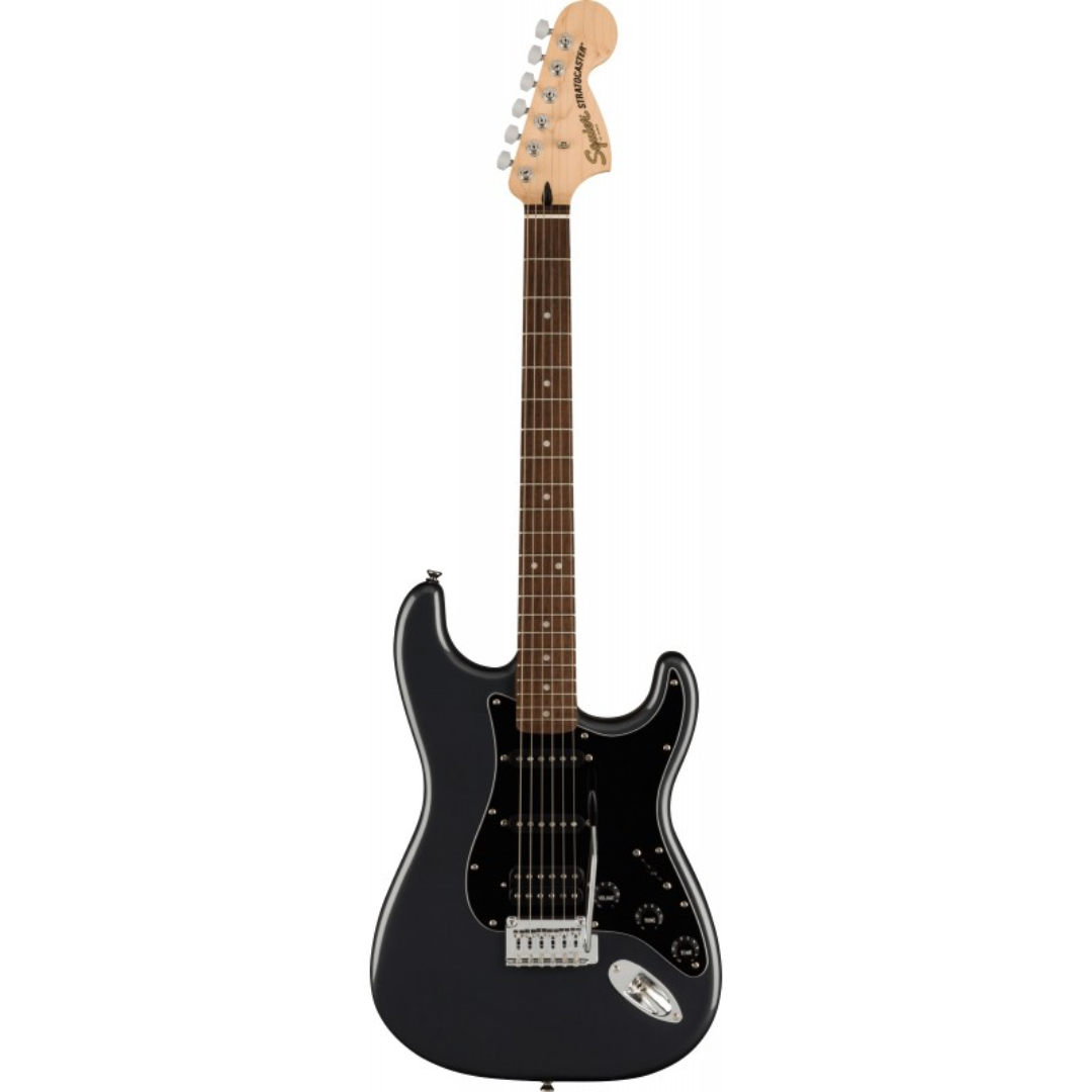 Squier Affinity Series HSS Stratocaster Guitar Pack, Laurel FB, Charcoal Frost Metallic, 230V, UK, SQUIER BY FENDER, ELECTRIC GUITAR, squier-electric-guitar-f03-037-2821-469, ZOSO MUSIC SDN BHD