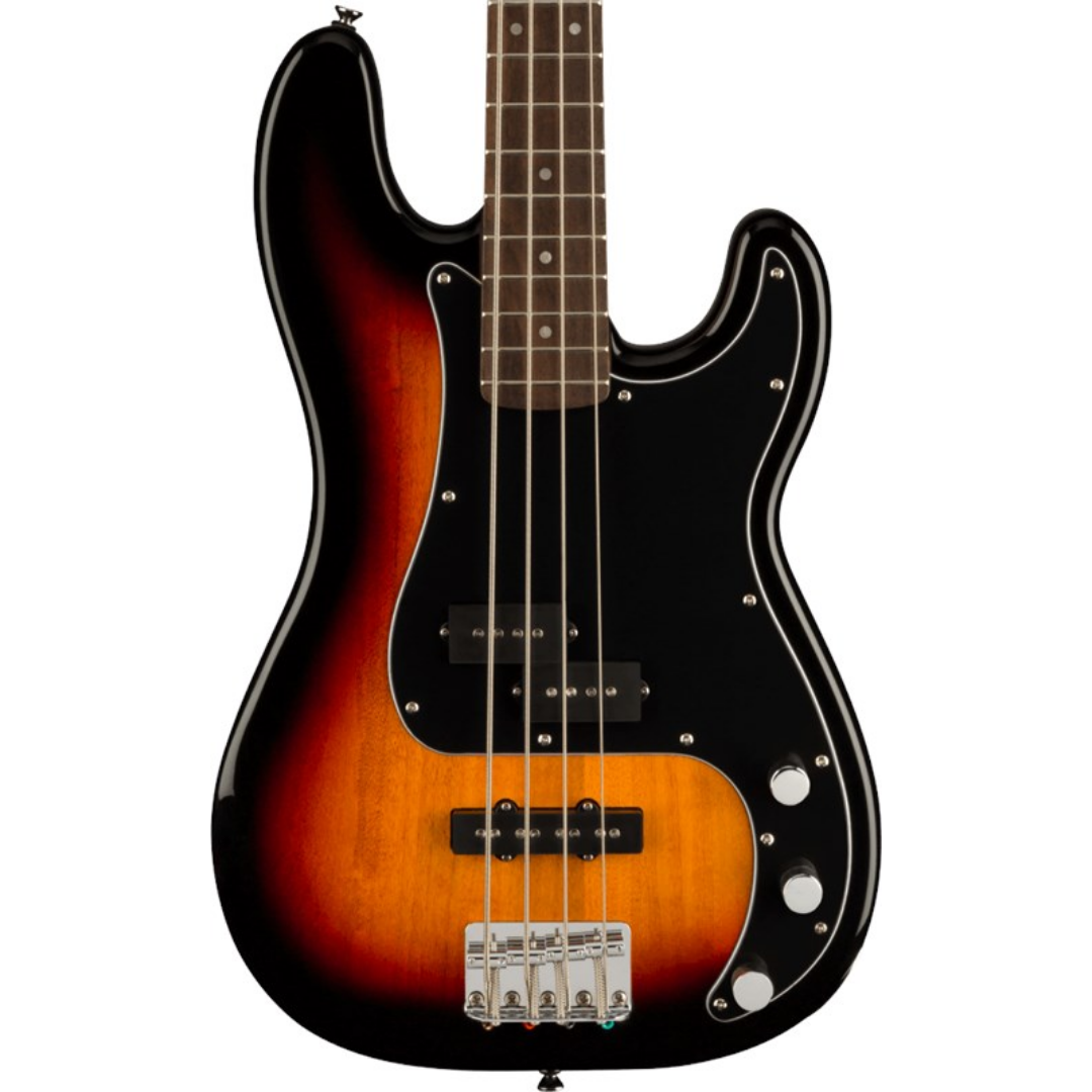 Squier Affinity Series PJ Bass Guitar Pack, Laurel FB, 3-color Sunburst, 230V, UK, SQUIER BY FENDER, BASS GUITAR, squier-bass-guitar-f03-037-2980-400, ZOSO MUSIC SDN BHD