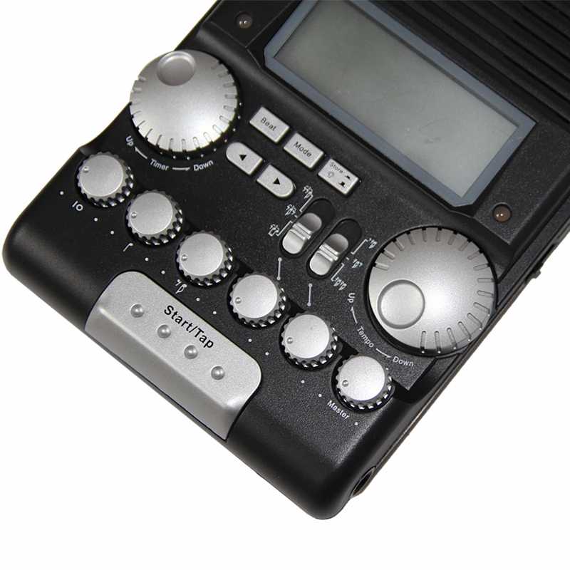 CHERUB WRW-106 RHYTHM TRAINER DRUM METRONOME WITH TAP TEMPO FUNCTION FOR DRUMMERS WRW106-BK | CHERUB , Zoso Music