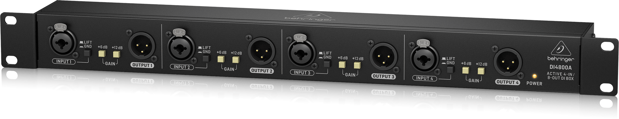 Behringer DI4800A Professional 4 Channel Active DI-Box, Booster and Line Isolator | BEHRINGER , Zoso Music