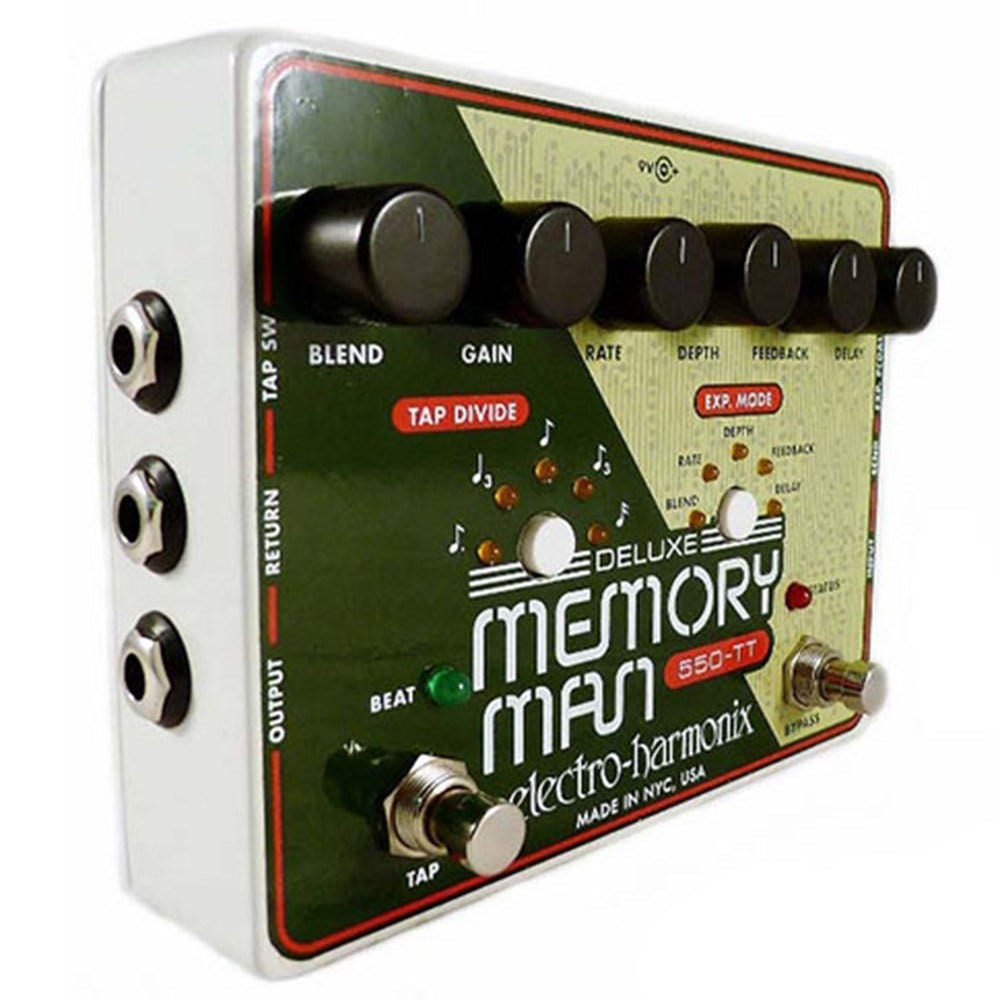 Electro-Harmonix Deluxe Memory Man 550-TT Guitar Effects Pedal | ELECTRO-HARMONIX , Zoso Music