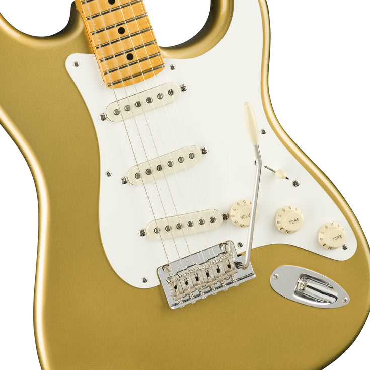 Fender Lincoln Brewster Signature Stratocaster Electric Guitar, Maple FB, Aztec Gold