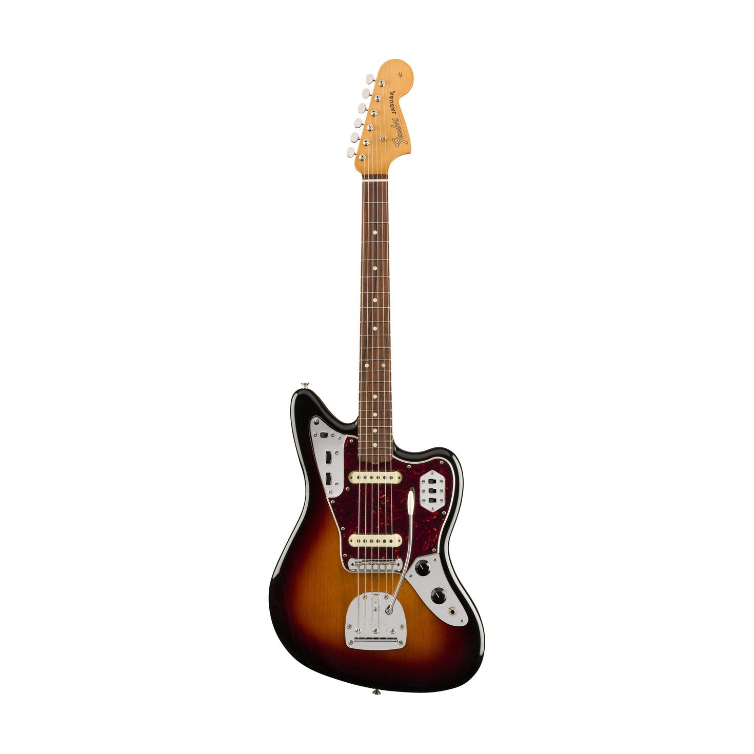 Fender Vintera 60s Jaguar Electric Guitar, Pau Ferro FB, 3-Tone Sunburst, FENDER, ELECTRIC GUITAR, fender-eletric-guitar-f03-014-9773-300, ZOSO MUSIC SDN BHD